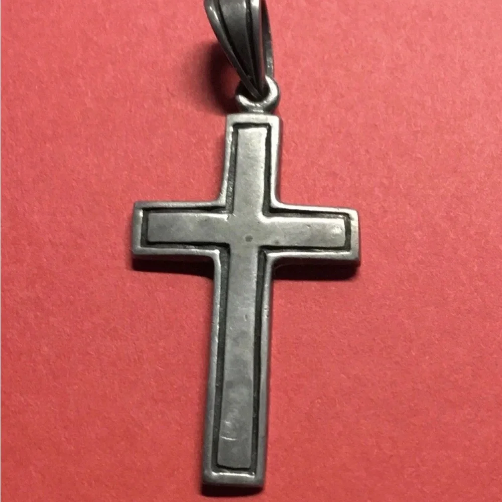 Vintage Cross Pendant Sterling Silver 925 Cross Pendant (4.49 grams)